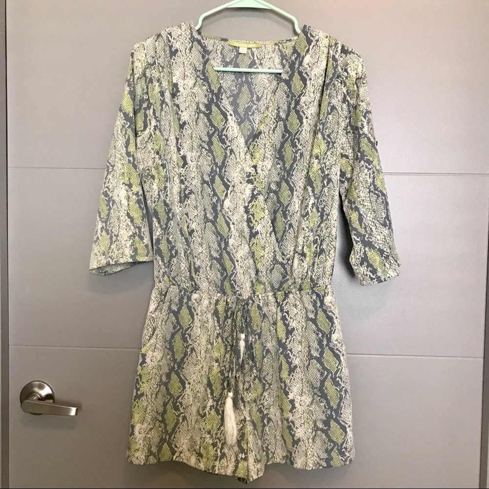 Gianni Bini Snake Skin Print Romper